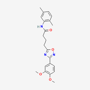 4-[3-(3,4-dimethoxyphenyl)-1,2,4-oxadiazol-5-yl]-N-(2,5-dimethylphenyl)butanamide