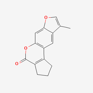 9-methyl-2,3-dihydrocyclopenta[c]furo[3,2-g]chromen-4(1H)-one