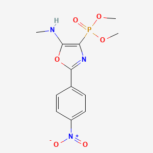 Dimethyl [5-(methylamino)-2-(4-nitrophenyl)-1,3-oxazol-4-yl]phosphonate