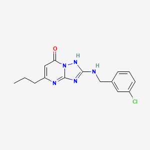 2-[(3-Chlorobenzyl)amino]-5-propyl[1,2,4]triazolo[1,5-a]pyrimidin-7-ol