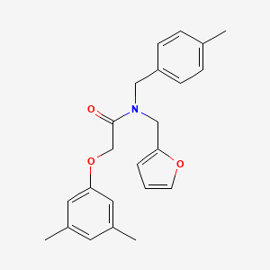 2-(3,5-dimethylphenoxy)-N-(furan-2-ylmethyl)-N-(4-methylbenzyl)acetamide