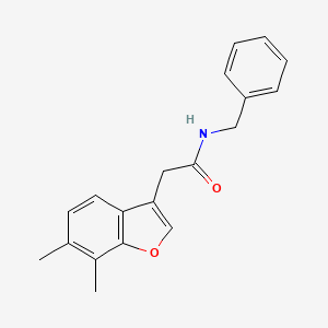 N-benzyl-2-(6,7-dimethyl-1-benzofuran-3-yl)acetamide