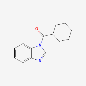 molecular formula C14H16N2O B11404545 1H-benzimidazol-1-yl(cyclohexyl)methanone CAS No. 294649-09-5