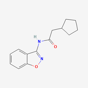 N-(1,2-benzoxazol-3-yl)-2-cyclopentylacetamide