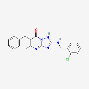 6-benzyl-2-[(2-chlorobenzyl)amino]-5-methyl[1,2,4]triazolo[1,5-a]pyrimidin-7(3H)-one