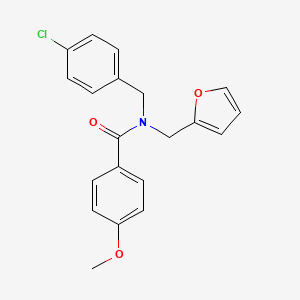 N-(4-chlorobenzyl)-N-(furan-2-ylmethyl)-4-methoxybenzamide