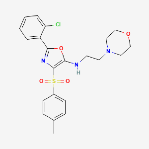 2-(2-chlorophenyl)-4-[(4-methylphenyl)sulfonyl]-N-[2-(morpholin-4-yl)ethyl]-1,3-oxazol-5-amine