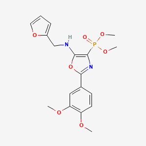 Dimethyl [2-(3,4-dimethoxyphenyl)-5-{[(furan-2-YL)methyl]amino}-1,3-oxazol-4-YL]phosphonate