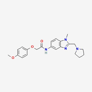 2-(4-Methoxy-phenoxy)-N-(1-methyl-2-pyrrolidin-1-ylmethyl-1H-benzoimidazol-5-yl)-acetamide