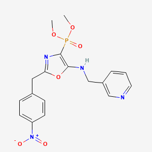 Dimethyl {2-(4-nitrobenzyl)-5-[(pyridin-3-ylmethyl)amino]-1,3-oxazol-4-yl}phosphonate