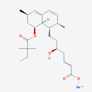 molecular formula C₂₅H₃₇NaO₅ B1140466 2,3-脱氢辛伐他汀酸钠盐 CAS No. 393825-04-2