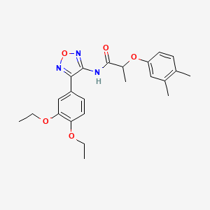 N-[4-(3,4-diethoxyphenyl)-1,2,5-oxadiazol-3-yl]-2-(3,4-dimethylphenoxy)propanamide