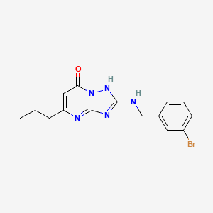 2-[(3-Bromobenzyl)amino]-5-propyl[1,2,4]triazolo[1,5-a]pyrimidin-7-ol