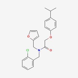 N-(2-chlorobenzyl)-N-(furan-2-ylmethyl)-2-[4-(propan-2-yl)phenoxy]acetamide