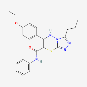 6-(4-ethoxyphenyl)-N-phenyl-3-propyl-6,7-dihydro-5H-[1,2,4]triazolo[3,4-b][1,3,4]thiadiazine-7-carboxamide