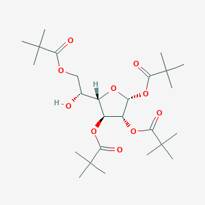 molecular formula C₂₆H₄₄O₁₀ B1140473 1,2,3,6-四-O-叔丁酰-α-D-半乳呋喃糖苷 CAS No. 220017-49-2