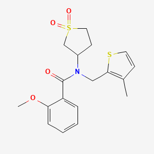 N-(1,1-dioxidotetrahydrothiophen-3-yl)-2-methoxy-N-[(3-methylthiophen-2-yl)methyl]benzamide