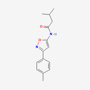 3-methyl-N-[3-(4-methylphenyl)-1,2-oxazol-5-yl]butanamide