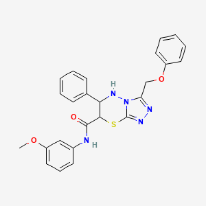 N-(3-methoxyphenyl)-3-(phenoxymethyl)-6-phenyl-6,7-dihydro-5H-[1,2,4]triazolo[3,4-b][1,3,4]thiadiazine-7-carboxamide