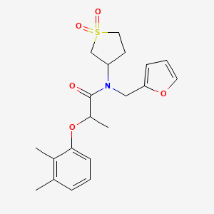 2-(2,3-dimethylphenoxy)-N-(1,1-dioxidotetrahydrothiophen-3-yl)-N-(furan-2-ylmethyl)propanamide