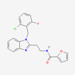 N-{2-[1-(2-chloro-6-fluorobenzyl)-1H-benzimidazol-2-yl]ethyl}furan-2-carboxamide