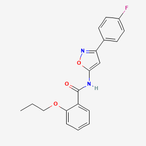 N-[3-(4-fluorophenyl)-1,2-oxazol-5-yl]-2-propoxybenzamide