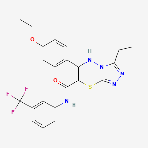 6-(4-ethoxyphenyl)-3-ethyl-N-[3-(trifluoromethyl)phenyl]-6,7-dihydro-5H-[1,2,4]triazolo[3,4-b][1,3,4]thiadiazine-7-carboxamide