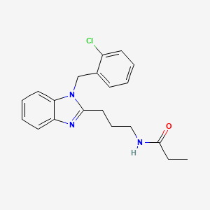 N-{3-[1-(2-chlorobenzyl)-1H-benzimidazol-2-yl]propyl}propanamide