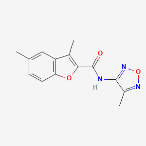 3,5-dimethyl-N-(4-methyl-1,2,5-oxadiazol-3-yl)-1-benzofuran-2-carboxamide