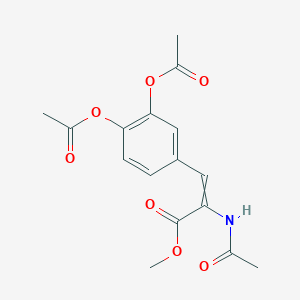 molecular formula C₁₆H₁₇NO₇ B1140488 2-乙酰氨基-3-(3,4-二乙酰氧基苯基)-2-丙烯酸甲酯 CAS No. 170699-07-7