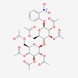 molecular formula C₃₂H₃₉NO₂₀ B1140491 2-硝基苯基 β-d-纤维二糖七乙酸酯 CAS No. 70867-22-0