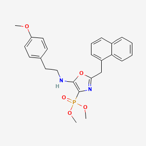 Dimethyl [5-{[2-(4-methoxyphenyl)ethyl]amino}-2-(naphthalen-1-ylmethyl)-1,3-oxazol-4-yl]phosphonate