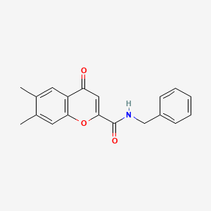 N-benzyl-6,7-dimethyl-4-oxo-4H-chromene-2-carboxamide