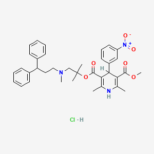 molecular formula C36H41N3O6.ClH B1140496 盐酸莱卡地平 CAS No. 100427-27-8