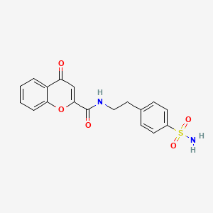 4-oxo-N-[2-(4-sulfamoylphenyl)ethyl]-4H-chromene-2-carboxamide