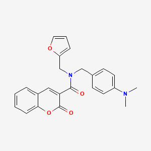 N-[4-(dimethylamino)benzyl]-N-(furan-2-ylmethyl)-2-oxo-2H-chromene-3-carboxamide