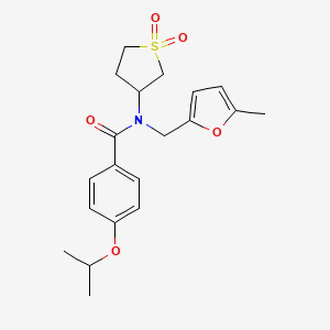 N-(1,1-dioxidotetrahydrothiophen-3-yl)-N-[(5-methylfuran-2-yl)methyl]-4-(propan-2-yloxy)benzamide