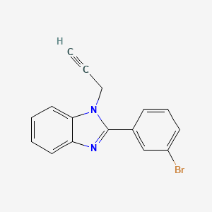 molecular formula C16H11BrN2 B11405099 2-(3-bromophenyl)-1-(prop-2-yn-1-yl)-1H-benzimidazole 