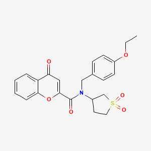 N-(1,1-dioxidotetrahydrothiophen-3-yl)-N-(4-ethoxybenzyl)-4-oxo-4H-chromene-2-carboxamide