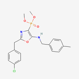 Dimethyl {2-(4-chlorobenzyl)-5-[(4-methylbenzyl)amino]-1,3-oxazol-4-yl}phosphonate