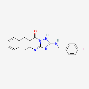 6-benzyl-2-[(4-fluorobenzyl)amino]-5-methyl[1,2,4]triazolo[1,5-a]pyrimidin-7(4H)-one