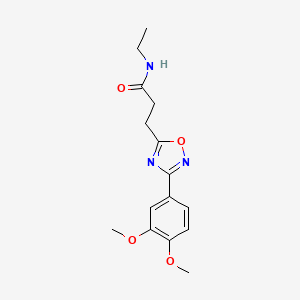 3-[3-(3,4-dimethoxyphenyl)-1,2,4-oxadiazol-5-yl]-N-ethylpropanamide