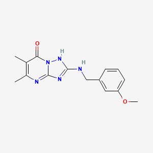 2-[(3-methoxybenzyl)amino]-5,6-dimethyl[1,2,4]triazolo[1,5-a]pyrimidin-7(4H)-one