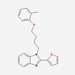 2-(furan-2-yl)-1-[4-(2-methylphenoxy)butyl]-1H-benzimidazole