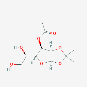 molecular formula C₁₁H₁₈O₇ B1140525 3-Acetyl-1,2-O-isopropylidene-alpha-D-galactofuranose CAS No. 109680-96-8