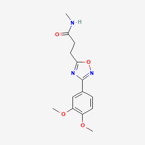 3-[3-(3,4-dimethoxyphenyl)-1,2,4-oxadiazol-5-yl]-N-methylpropanamide