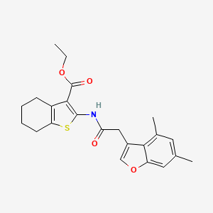 Ethyl 2-{[(4,6-dimethyl-1-benzofuran-3-yl)acetyl]amino}-4,5,6,7-tetrahydro-1-benzothiophene-3-carboxylate