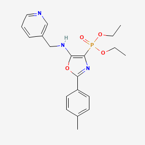 Diethyl [2-(4-methylphenyl)-5-{[(pyridin-3-YL)methyl]amino}-1,3-oxazol-4-YL]phosphonate