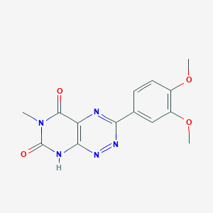 3-(3,4-Dimethoxyphenyl)-6-methylpyrimido[5,4-E][1,2,4]triazine-5,7(6H,8H)-dione