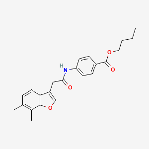 Butyl 4-{[(6,7-dimethyl-1-benzofuran-3-yl)acetyl]amino}benzoate